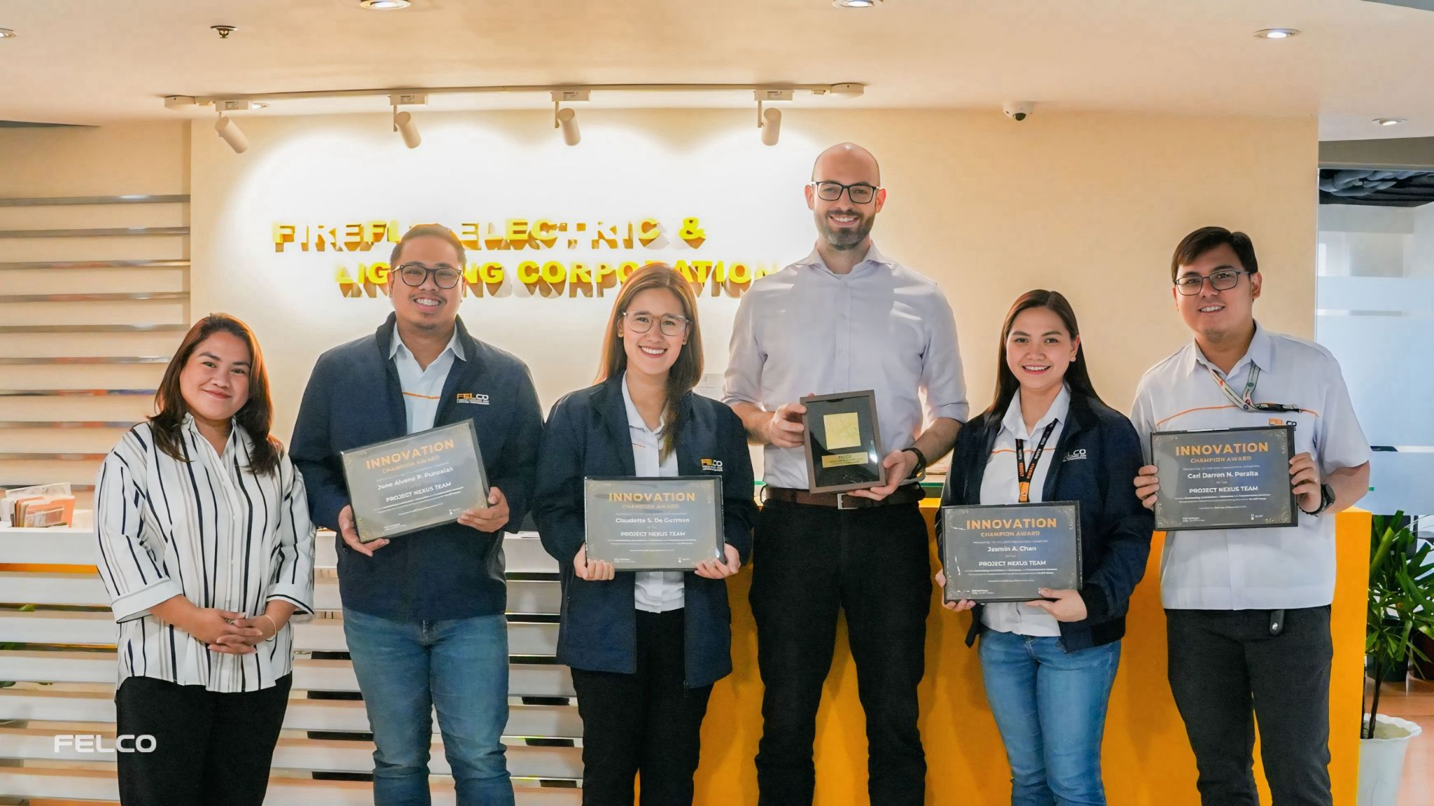 FELCO Project NEXUS team receiving the 2025 Innovation Champion Award